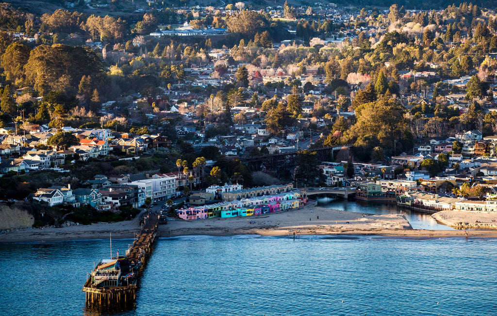 Capitola Aerial Print Canvas